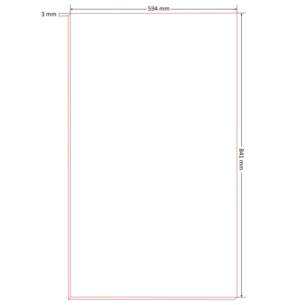 20 pcs Poster Boards DIN A1 Size HDF 841x594x3 mm